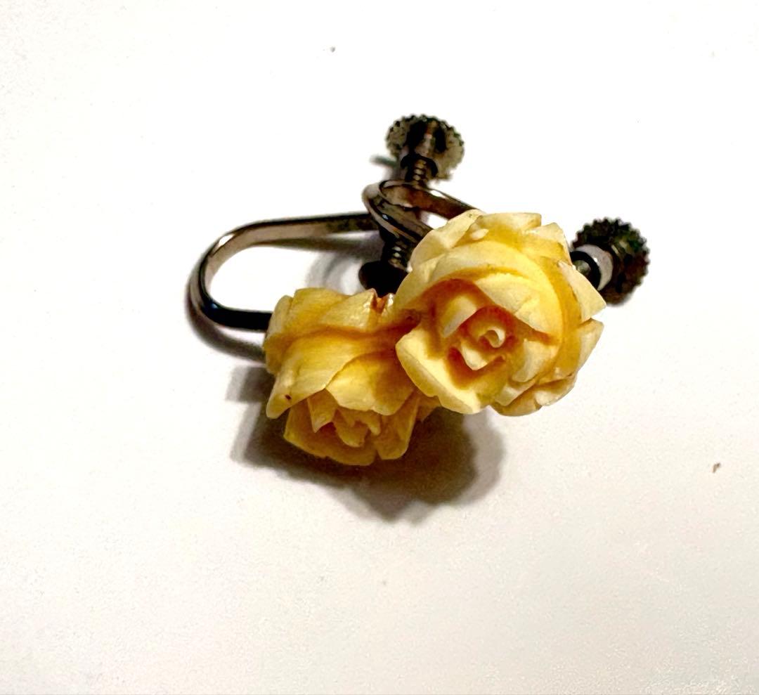 薔薇イヤリング ネジバネ式 — image 2