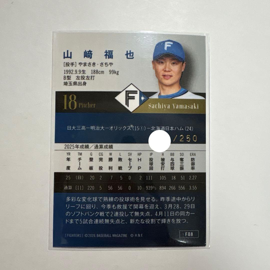 250シリ　山﨑福也 — image 2