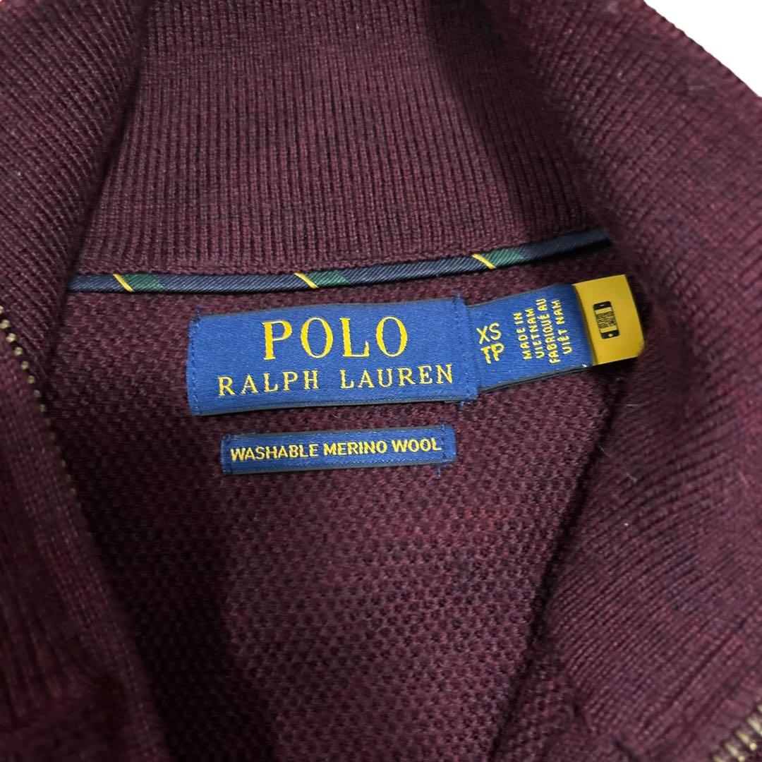 POLO RALPH LAUREN ワンポイトロゴ ハーフジップ ニット — image 3