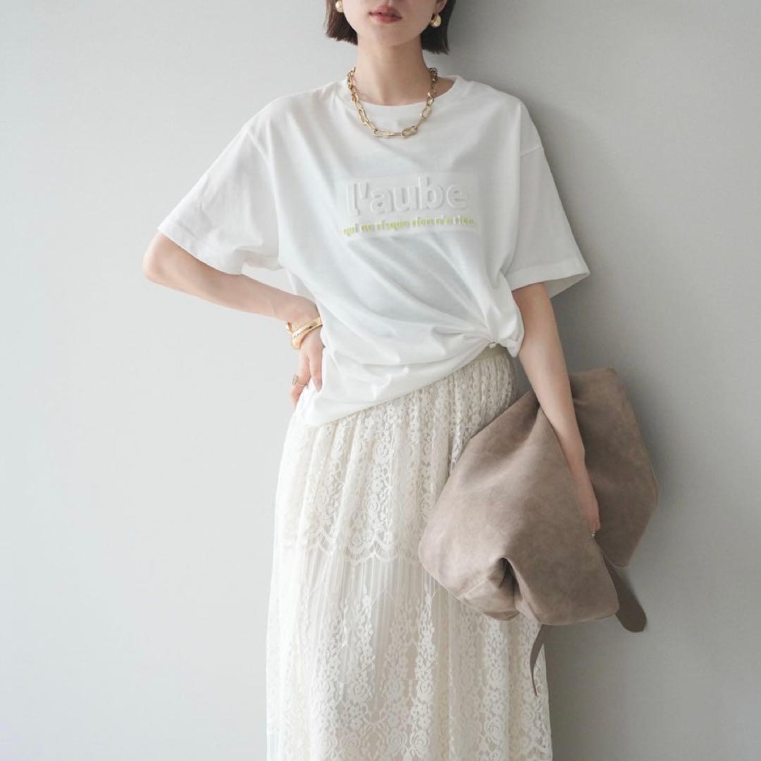 新品未使用❣️ エンボスロゴTEE リュミエ同型 ホワイト lumier — image 4