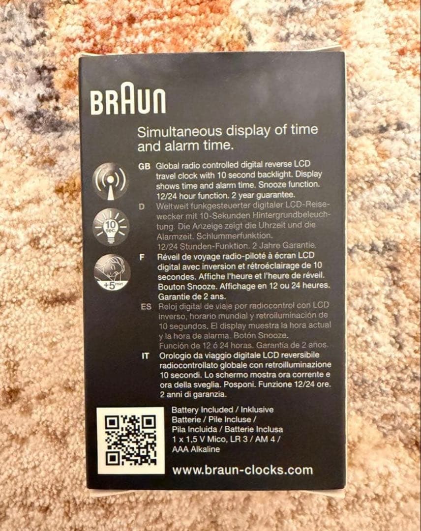 BRAUN digital alarm clock デジタル アラーム 置時計 — image 3