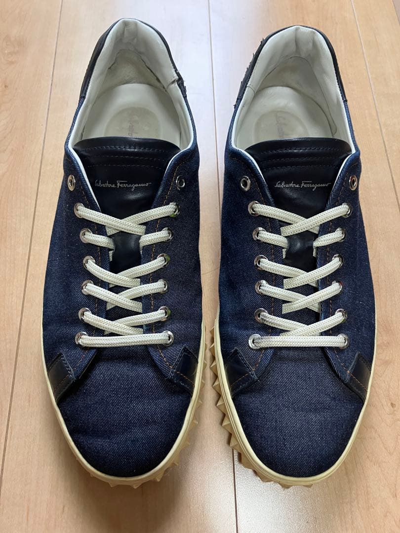 Salvatore Ferragamo フェラガモ デニムスニーカー サイズ10 — image 2