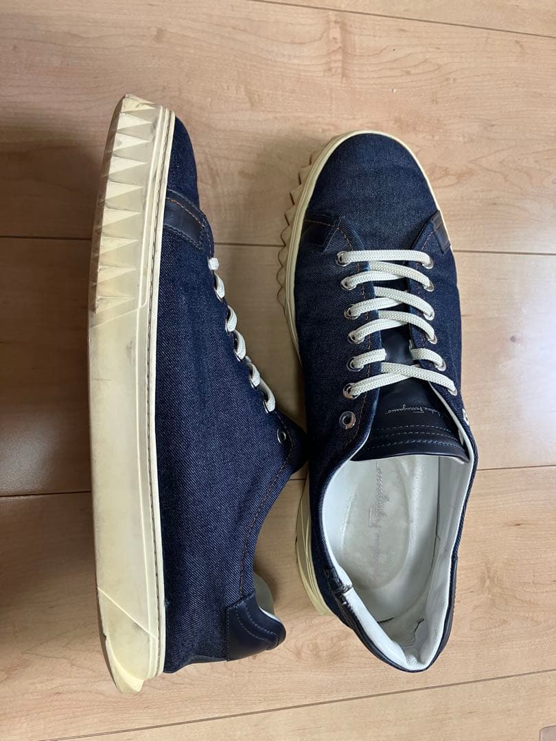 Salvatore Ferragamo フェラガモ デニムスニーカー サイズ10 — image 4