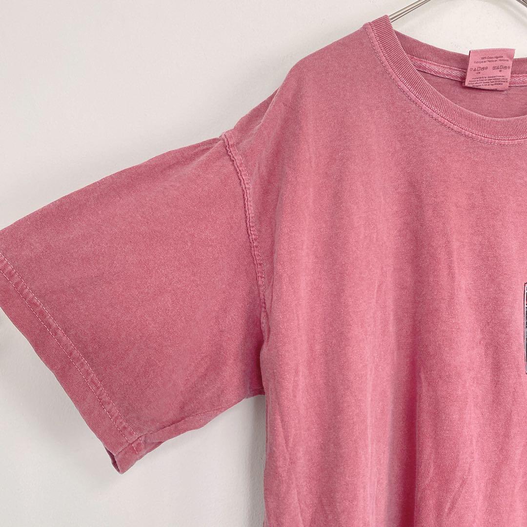 夏秋 コンフォートカラーズ Ｔシャツ Ｍ ピンク 後染め サニベル島 ゆるだぼ — image 5