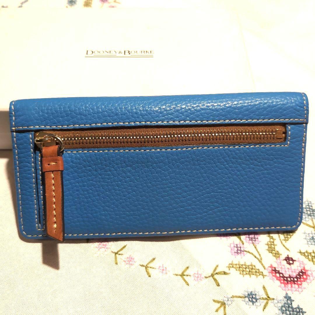 Dooney & Bourke 長財布 ブルー レザー — image 2