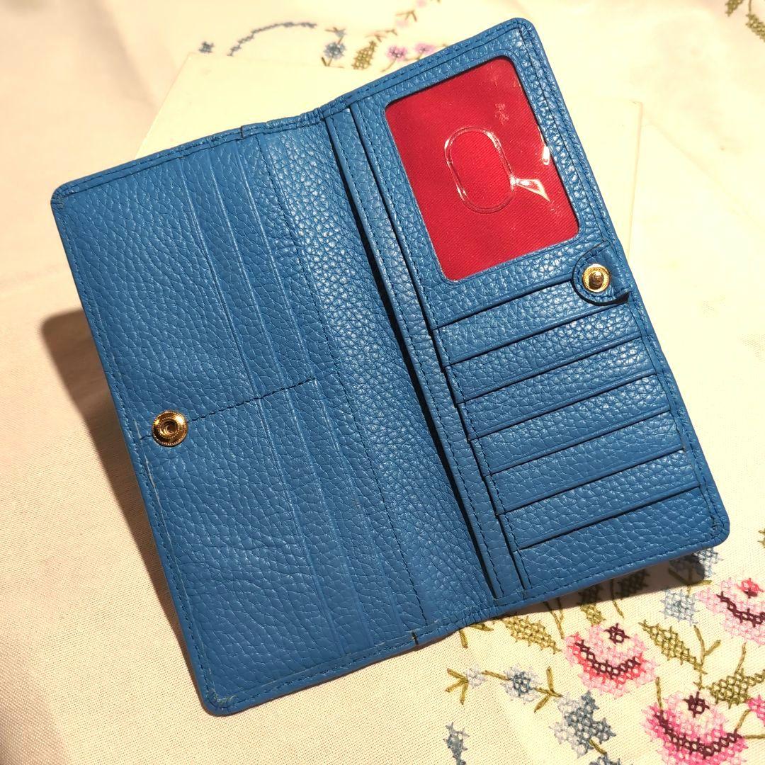 Dooney & Bourke 長財布 ブルー レザー — image 3