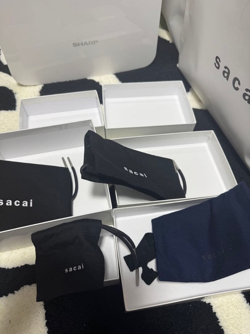 sacai サカイ ショップ袋 空箱セット　小箱　6箱セット — image 2