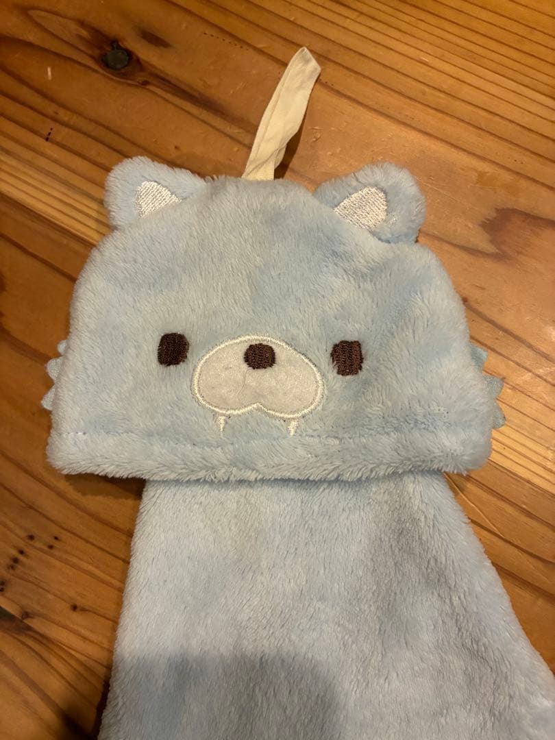 【美品】リラックマ ループ付きタオル ブルー — image 3