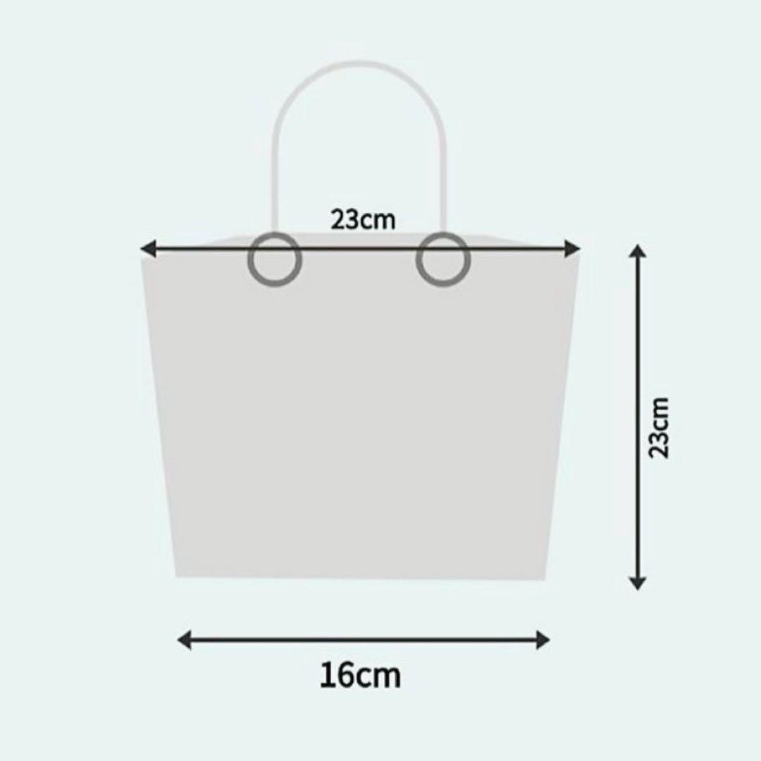トートバッグ　ニットバッグ　ロープ　ハンドル　水色　ブルー　フラワー　白 — image 4