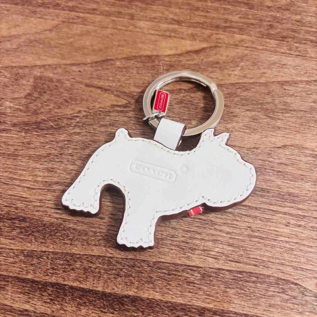 COACH コーチ キーホルダー ブルドッグ レザー バッグチャーム 犬 — image 4