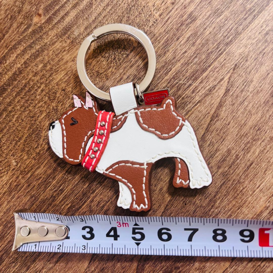 COACH コーチ キーホルダー ブルドッグ レザー バッグチャーム 犬 — image 5