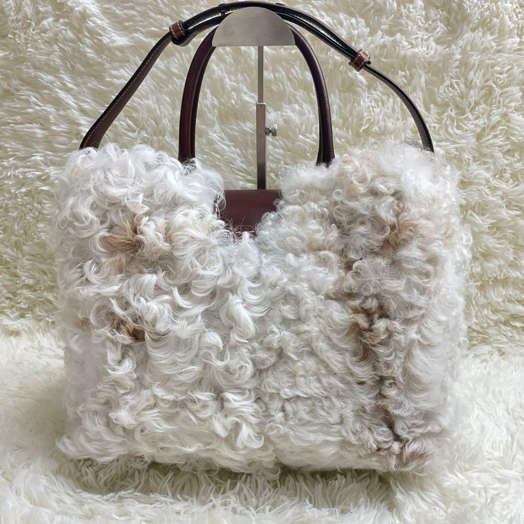TOD'S ダブルT ラムファー ハンドバッグ 2way 肩掛け イタリア製 — image 3
