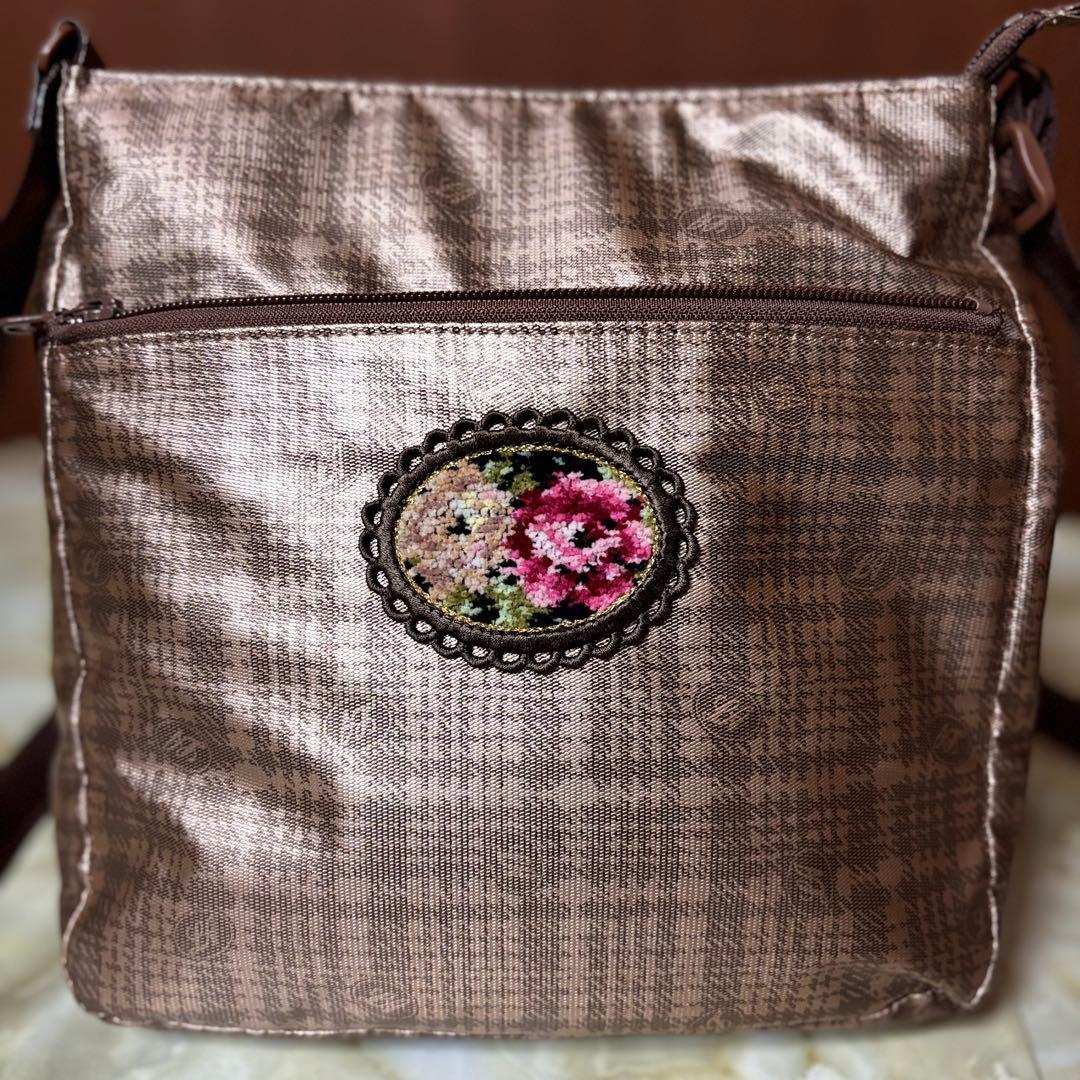 【美品】Lake Alster レイクアルスター シェニール織 ショルダーバッグ — image 2
