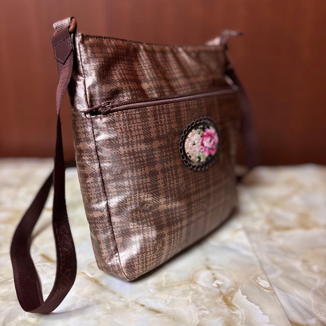 【美品】Lake Alster レイクアルスター シェニール織 ショルダーバッグ — image 3