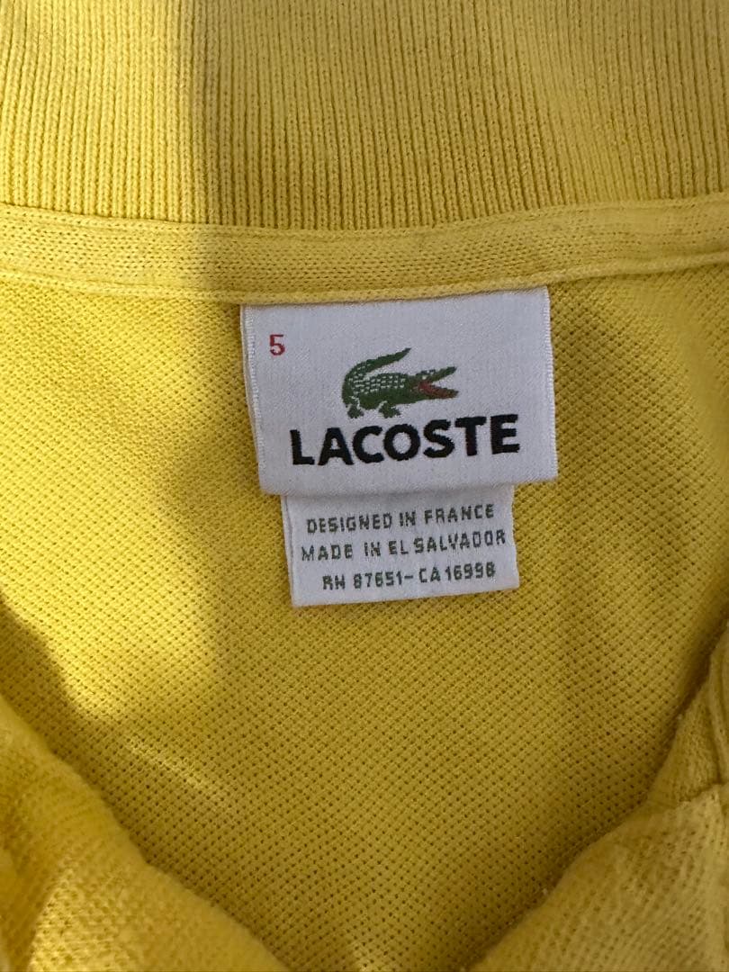 00s〜　LACOSTE ポロシャツサイズ5 — image 3