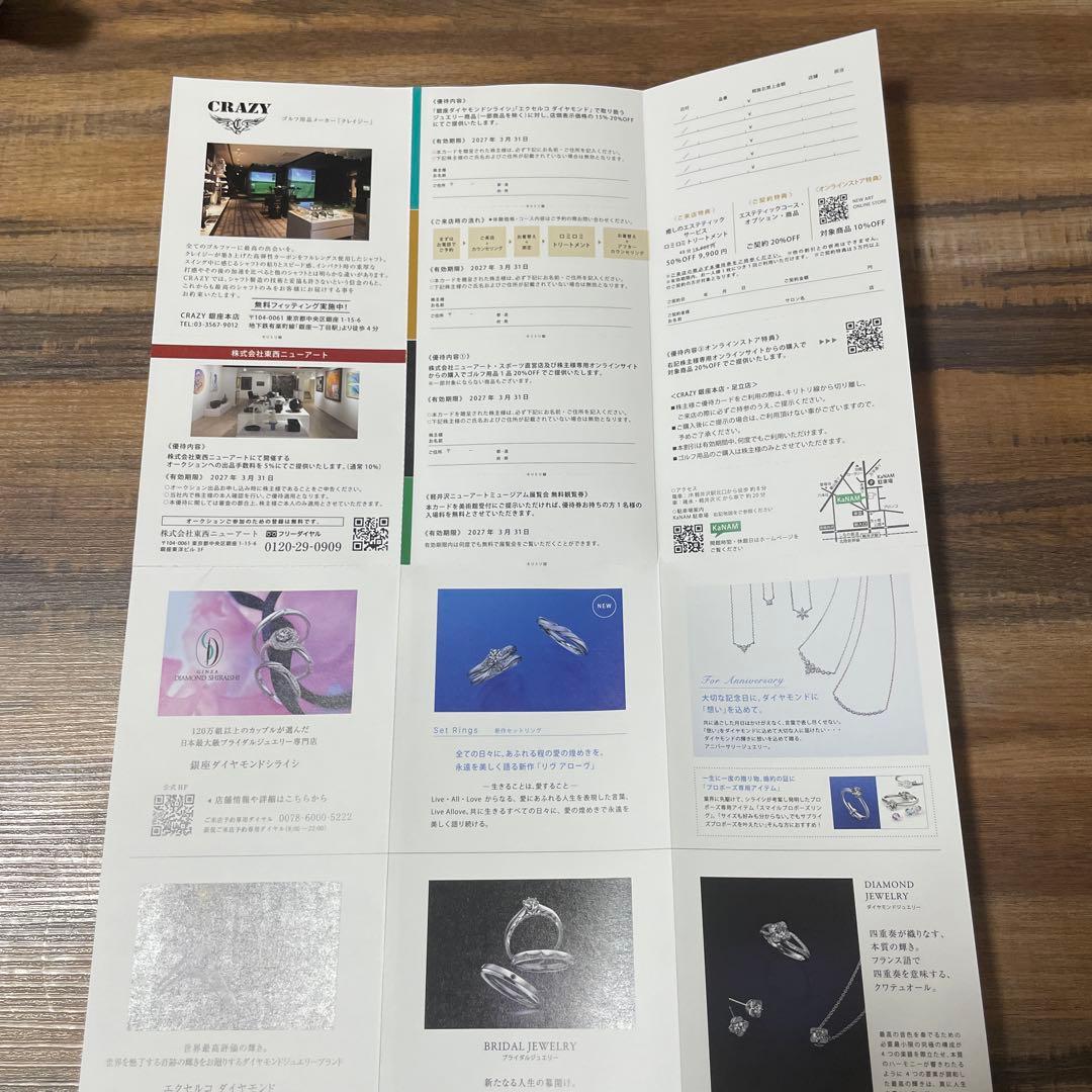 NEW ART HOLDINGS 株主様ご優待カード — image 2