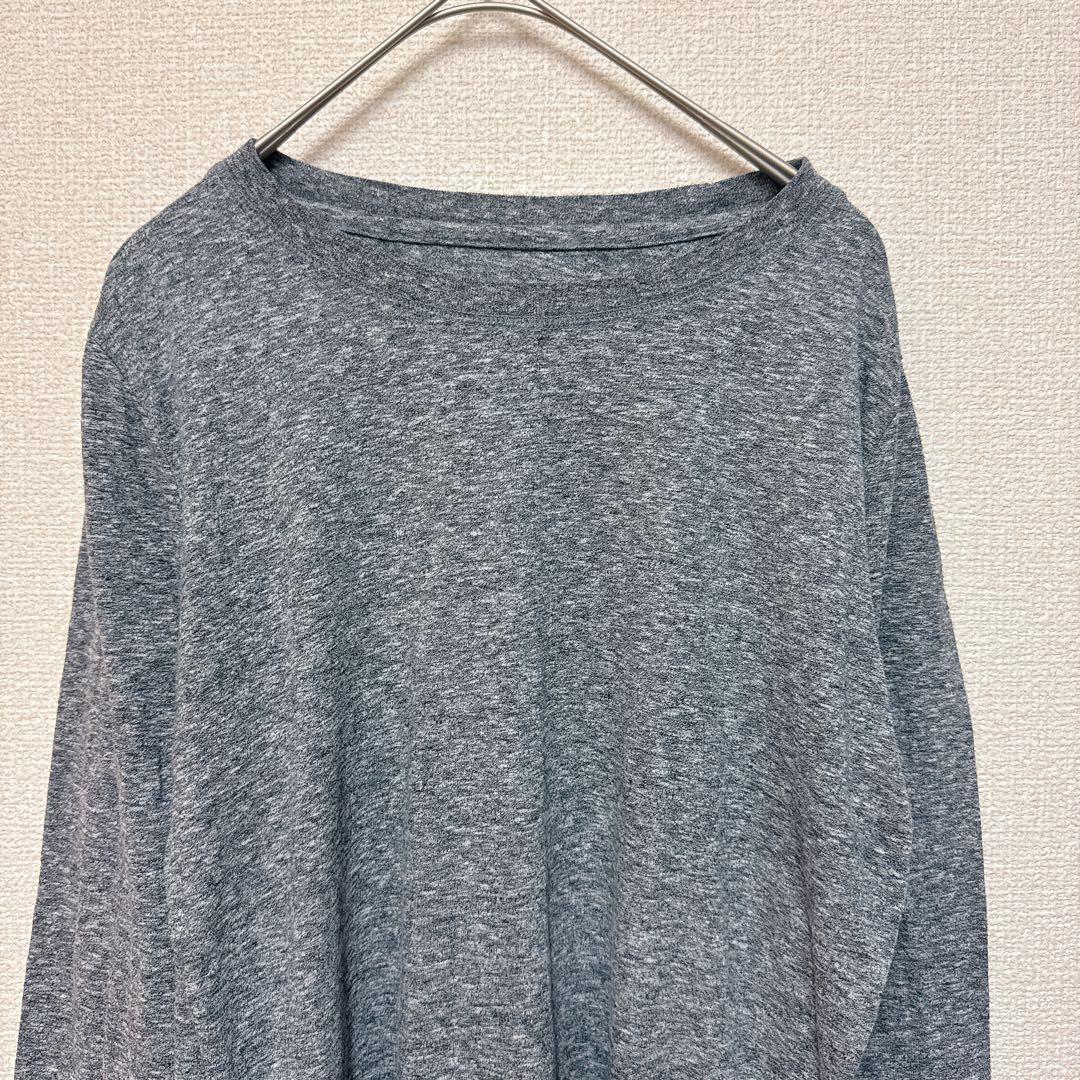 ⭐️1点もの⭐️モッシモ 【M】 長袖 Tシャツ ボートネック 霜降り お出かけ — image 3