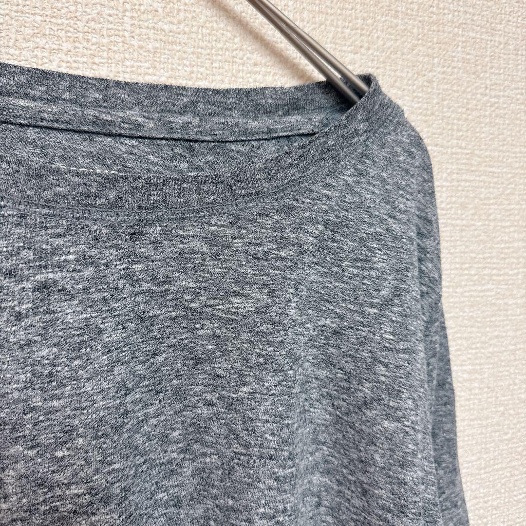 ⭐️1点もの⭐️モッシモ 【M】 長袖 Tシャツ ボートネック 霜降り お出かけ — image 4