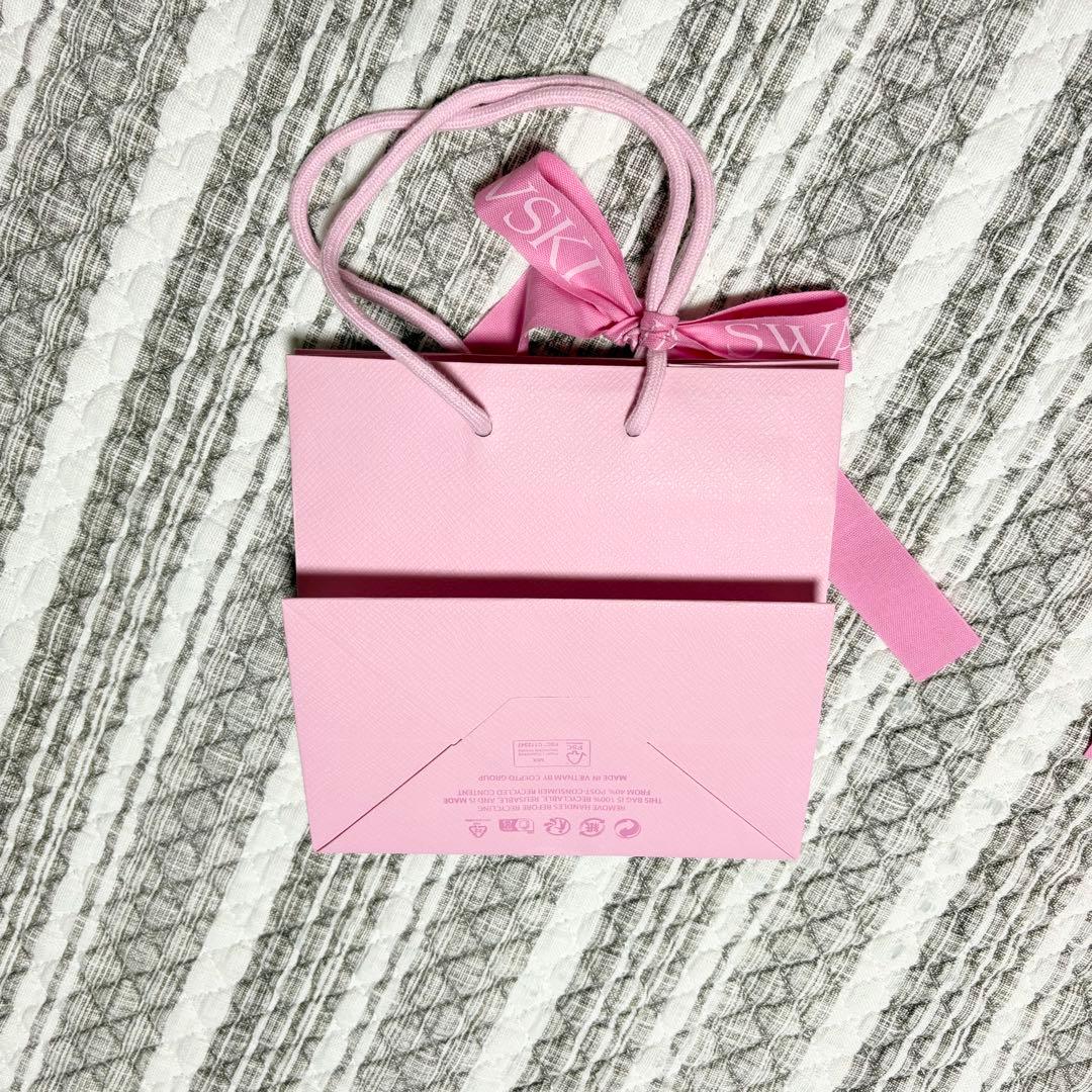 SWAROVSKI ショップ袋 2枚セット ピンク紙袋　ショッパー — image 3