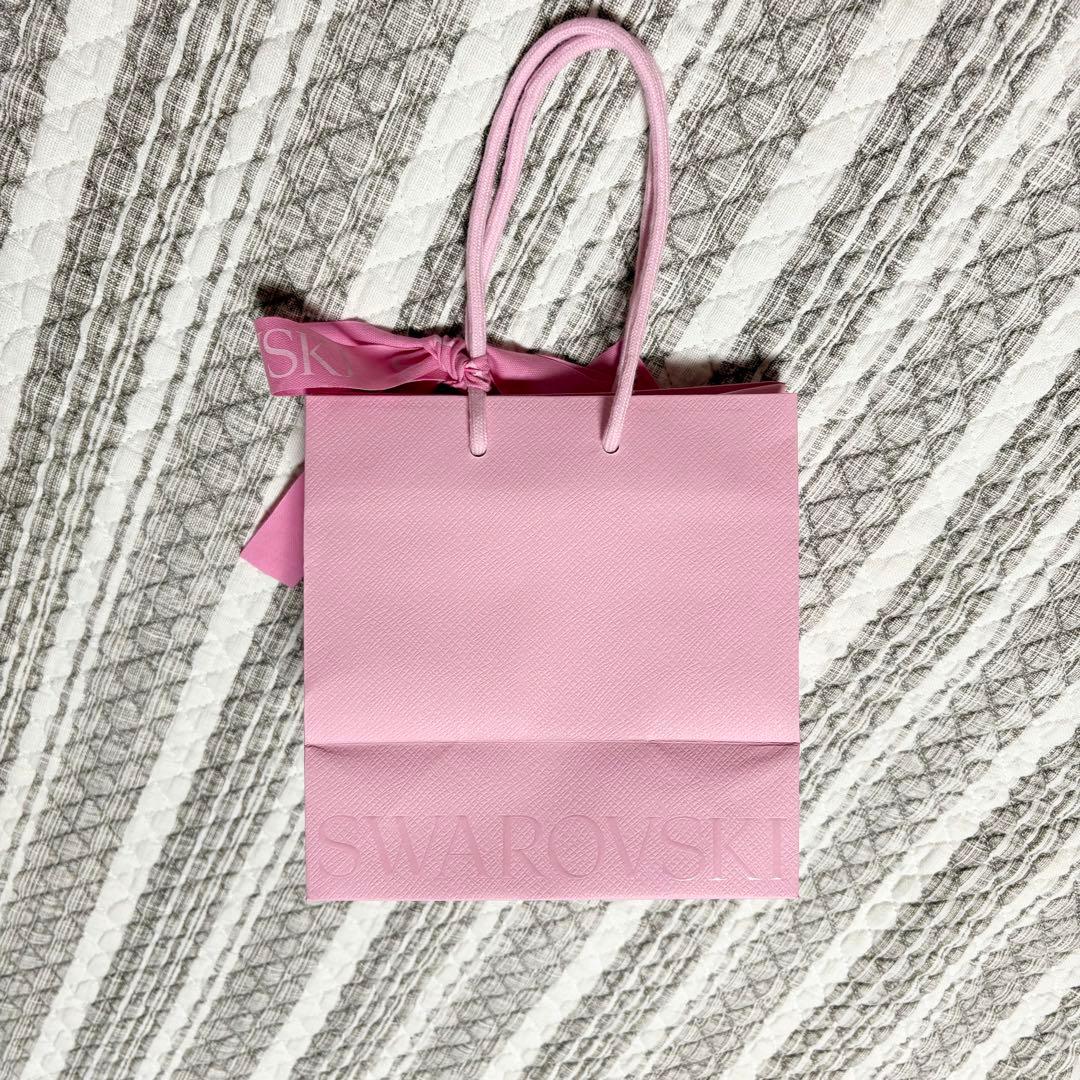 SWAROVSKI ショップ袋 2枚セット ピンク紙袋　ショッパー — image 4
