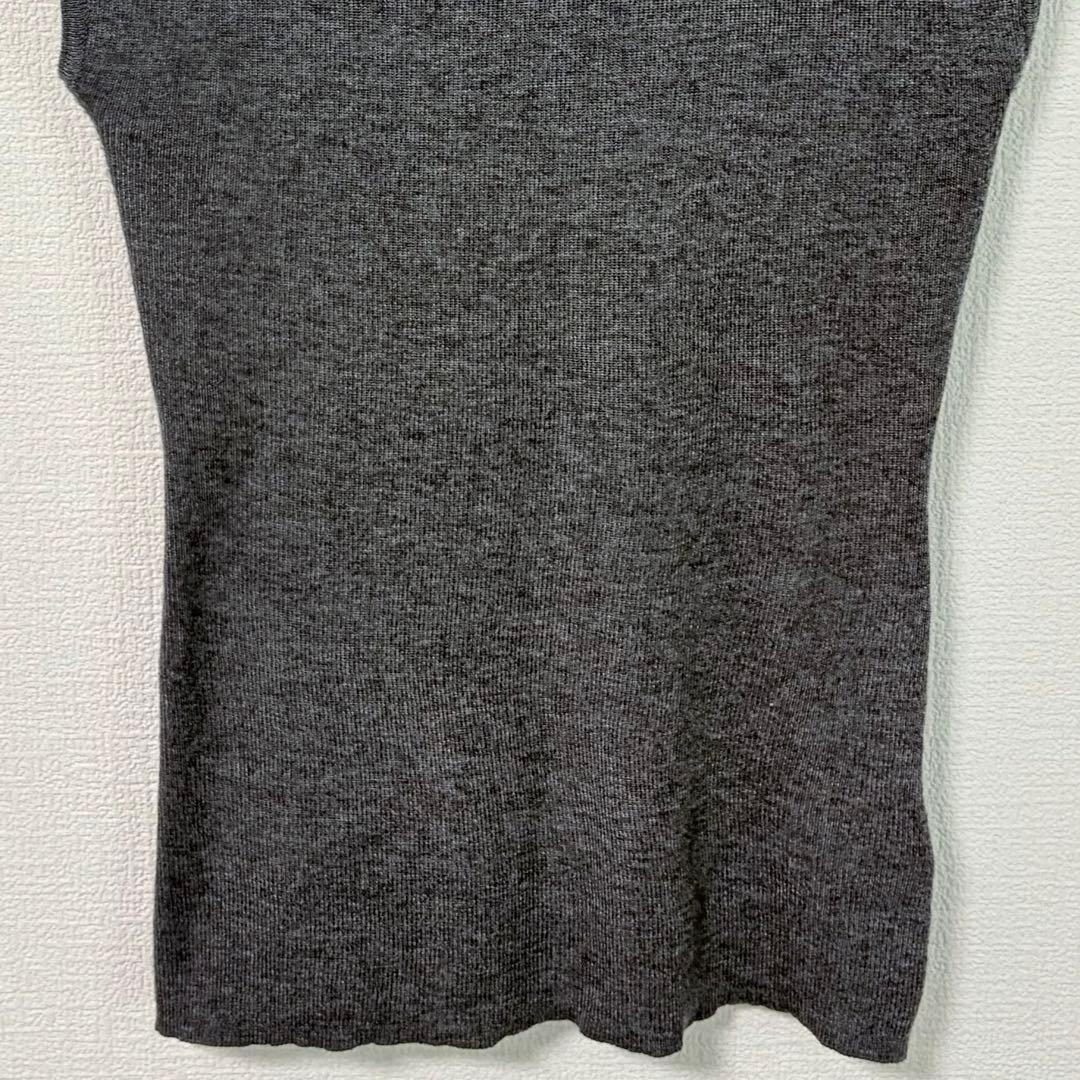 【美品】NEUNA ヌナ モックネックニットトップス チャコールグレー F — image 4