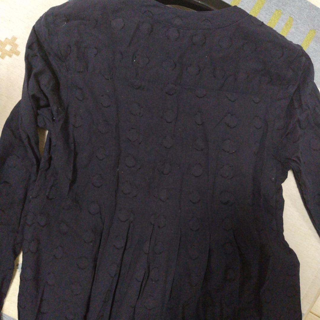 LAURA ASHLEY 長袖シャツワンピース ネイビー — image 5