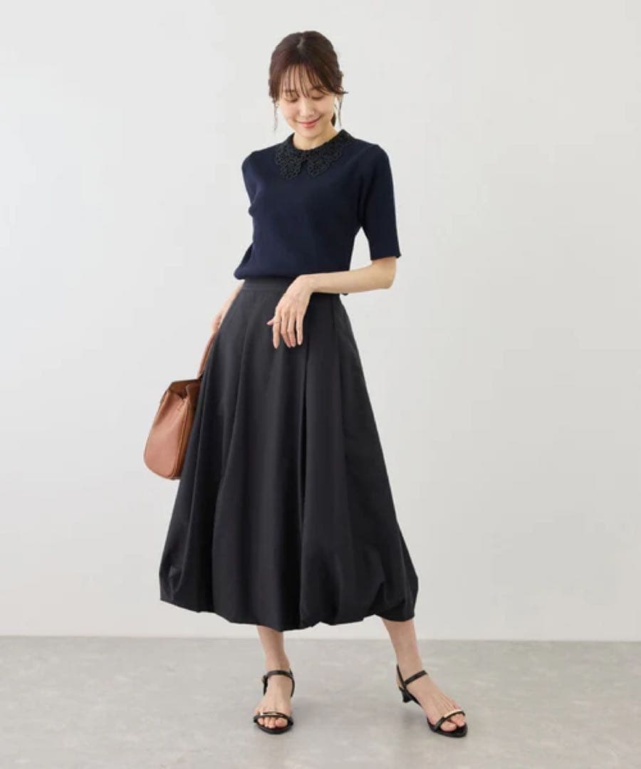 【美品】ROPÉ PICNIC バルーンスカート　吸水速乾　ブラック — image 4