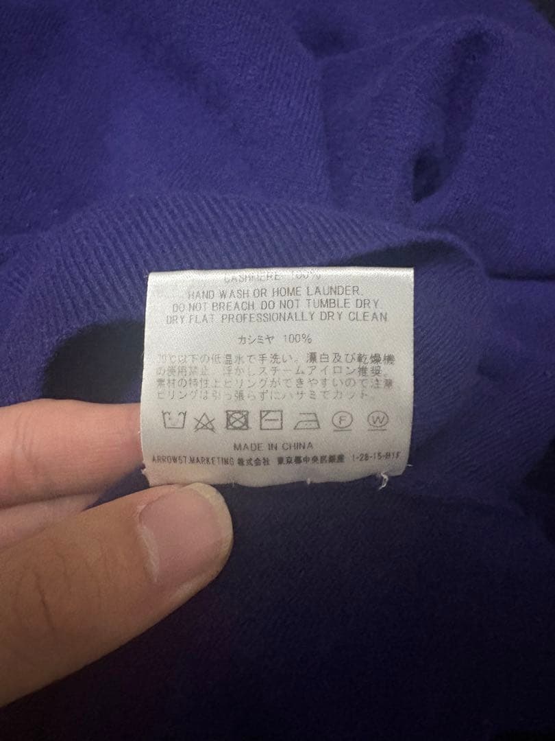 田中さんのセーター　C.sweat arrow57 カシミヤ100% — image 5