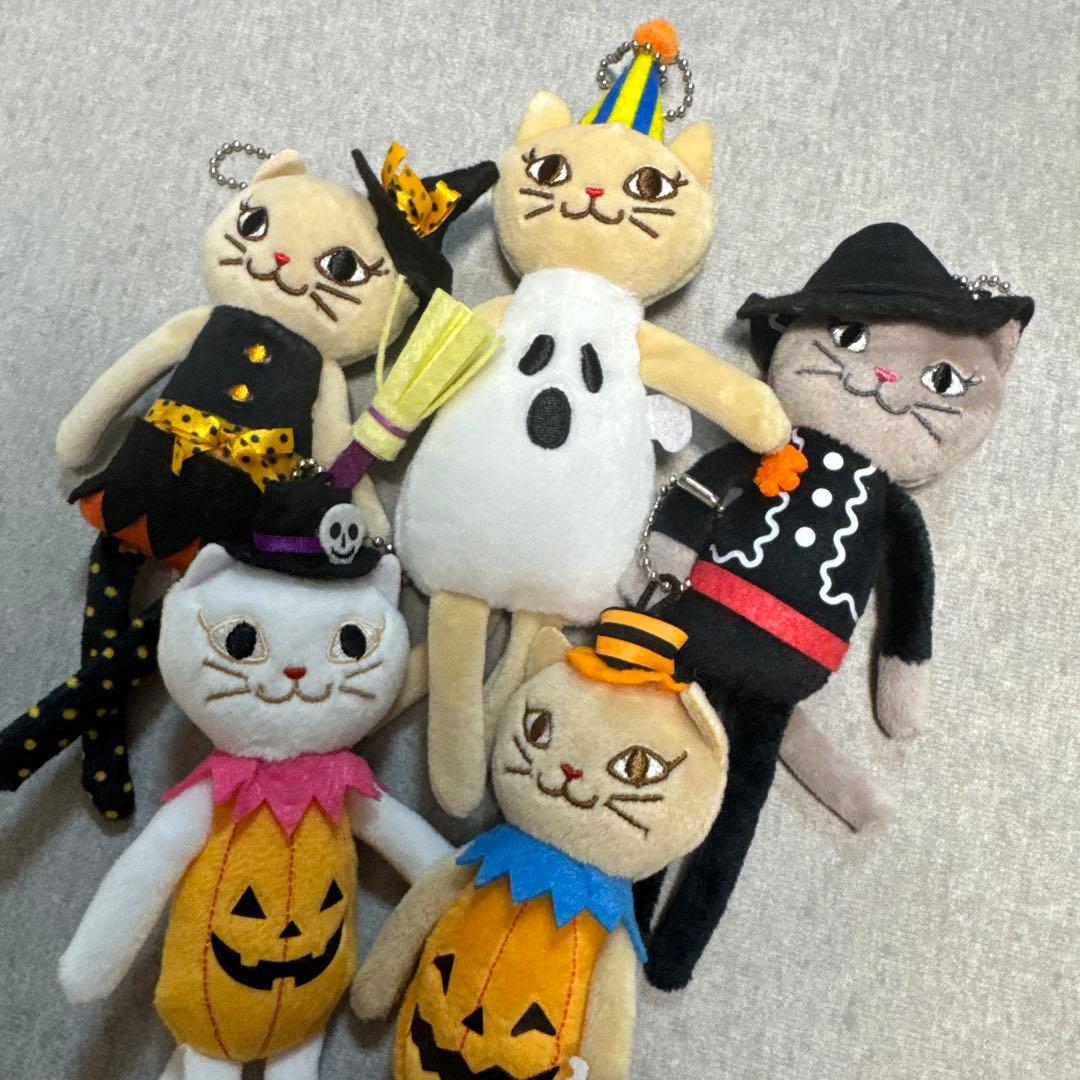 カルディ　くたくた猫ちゃん　マスコットぬいぐるみ　ハロウィン　5体　④ — image 3