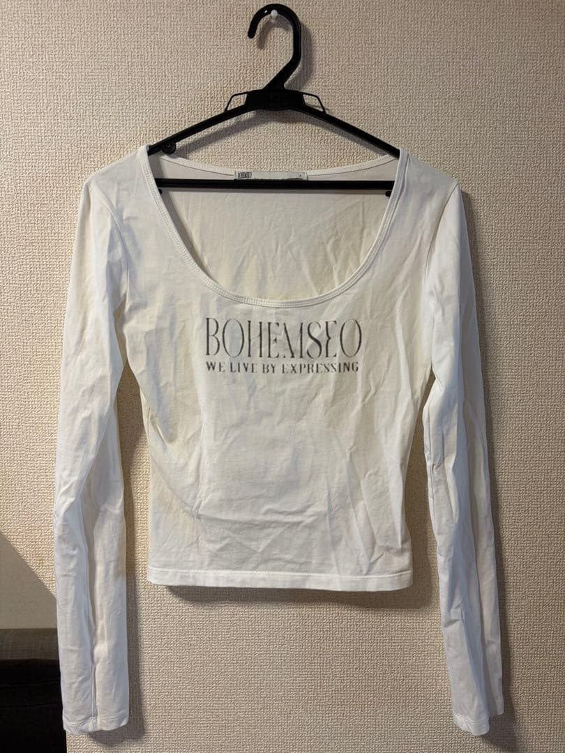BOHEMSEO 長袖 カットソー ホワイト — image 3