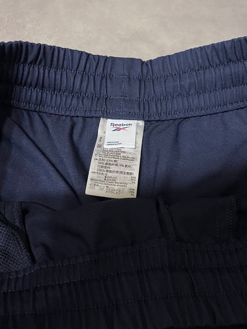 Reebok×Romantic Crown ネイビー スリット入りパンツ 2XO — image 3