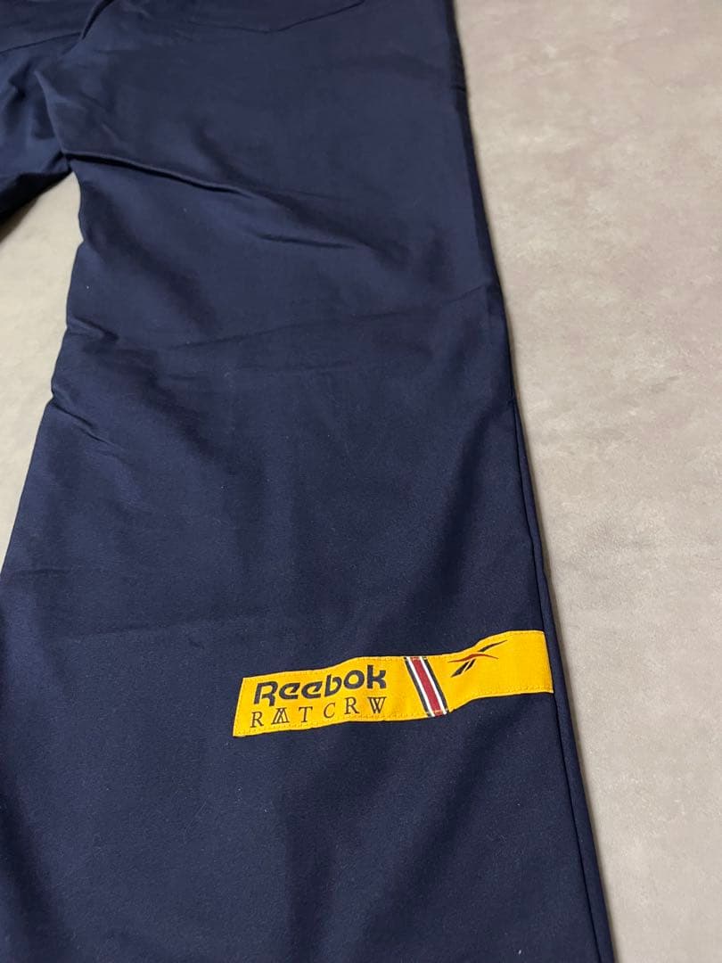 Reebok×Romantic Crown ネイビー スリット入りパンツ 2XO — image 4