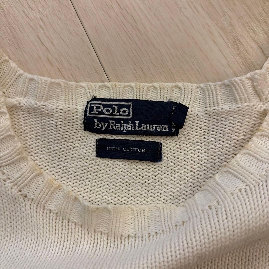 美品 Polo by Ralph Lauren コットンニット セーター — image 2