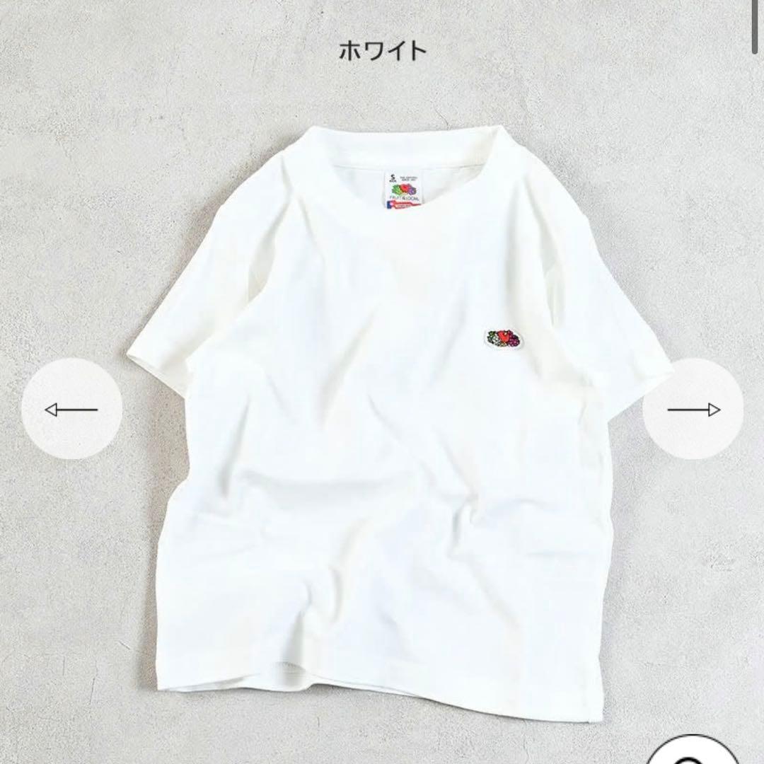 FRUIT OF THE LOOM ワンポイント刺繍Tシャツ ホワイト M — image 4