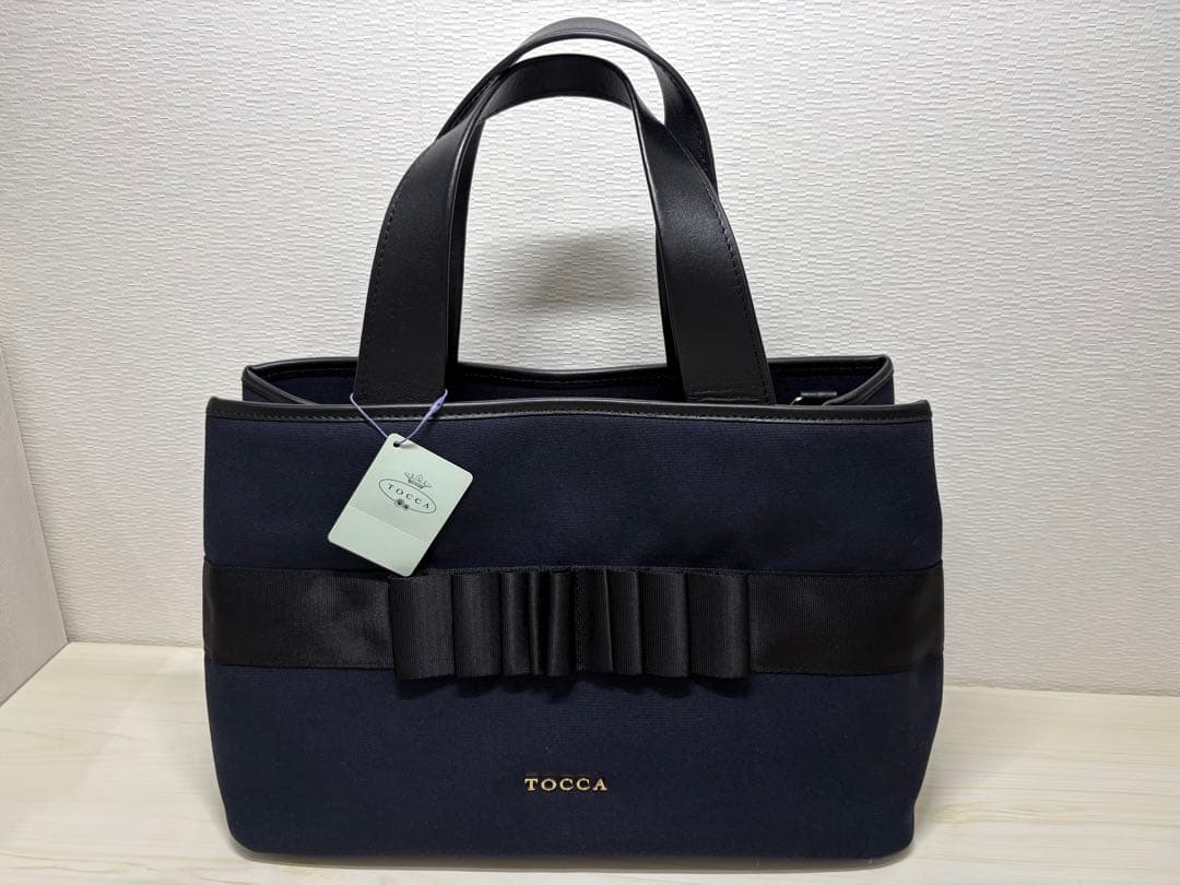 【未使用品】tocca ハンドバッグ　ショルダー　ネイビー　リボン　2way — image 2