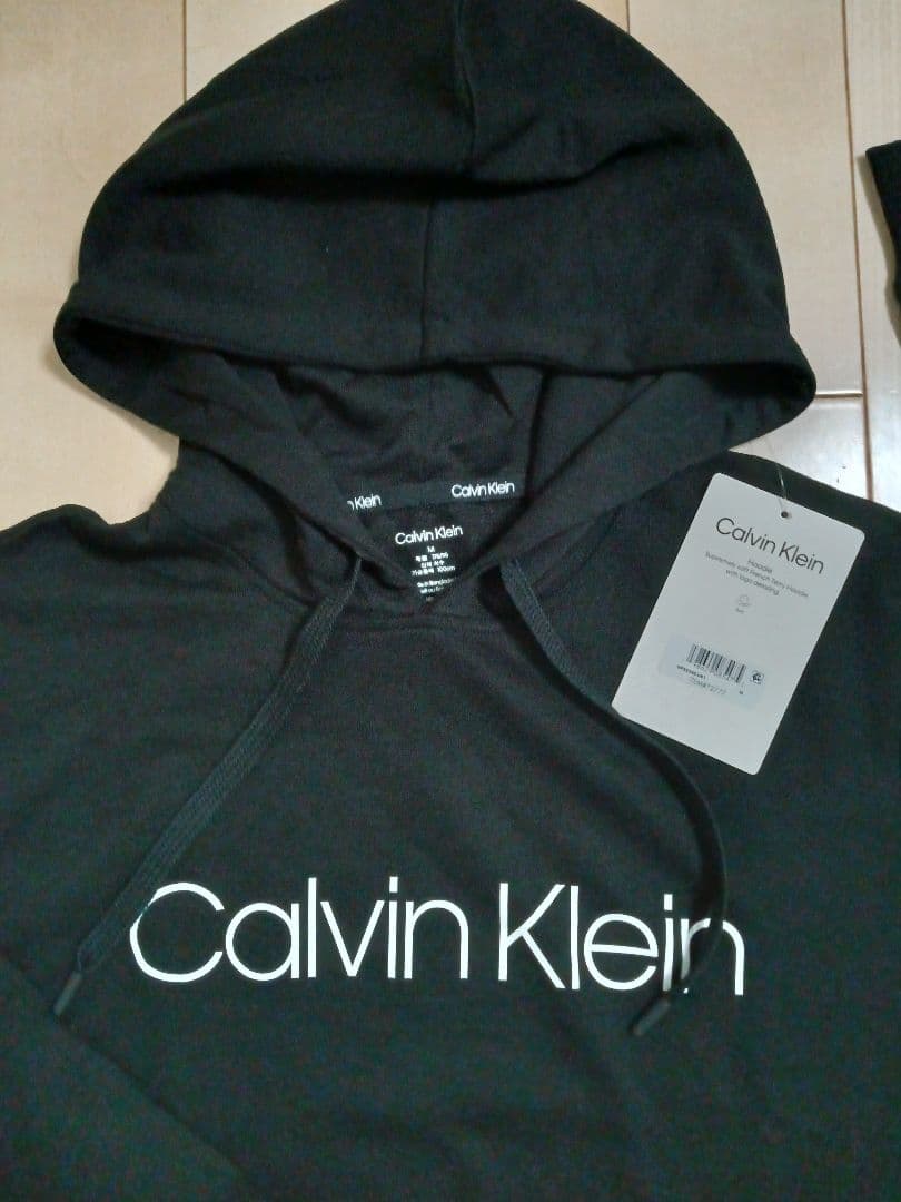 今だけ価格【大人気1】新品Calvin klein カルバンクラインパーカー黒L — image 3