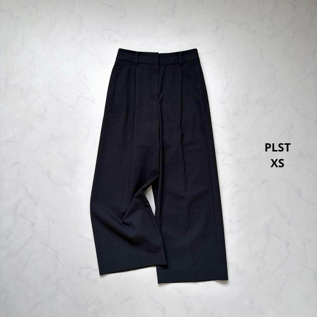 ①PLST 2023年ワイドパンツリネンブレンド　ネイビー　XS⚪︎3206018 — image 4