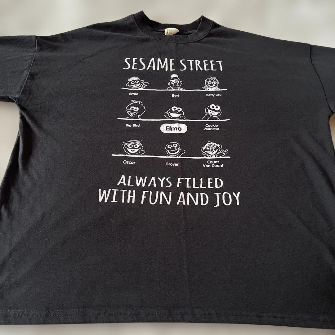 ⭐️未着用⭐️ 長袖　Tシャツ　トップス　セサミストリート　ゆったり　3L 黒 — image 3