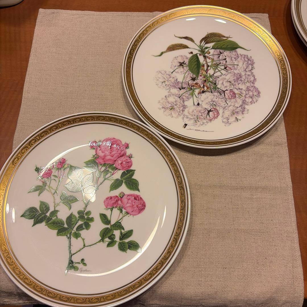 希少！Franklin Porcelain 世界の花の絵画飾皿コレクション12枚 — image 4