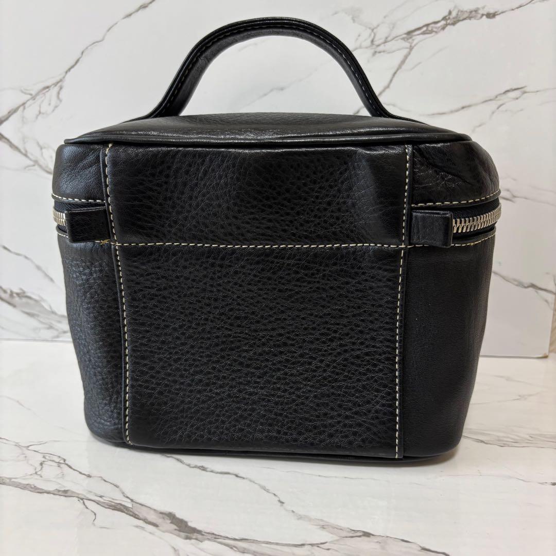 美品✨アニエスべー バニティバッグ 化粧ポーチ ハンドバッグ ダブルジップ 牛革 — image 5