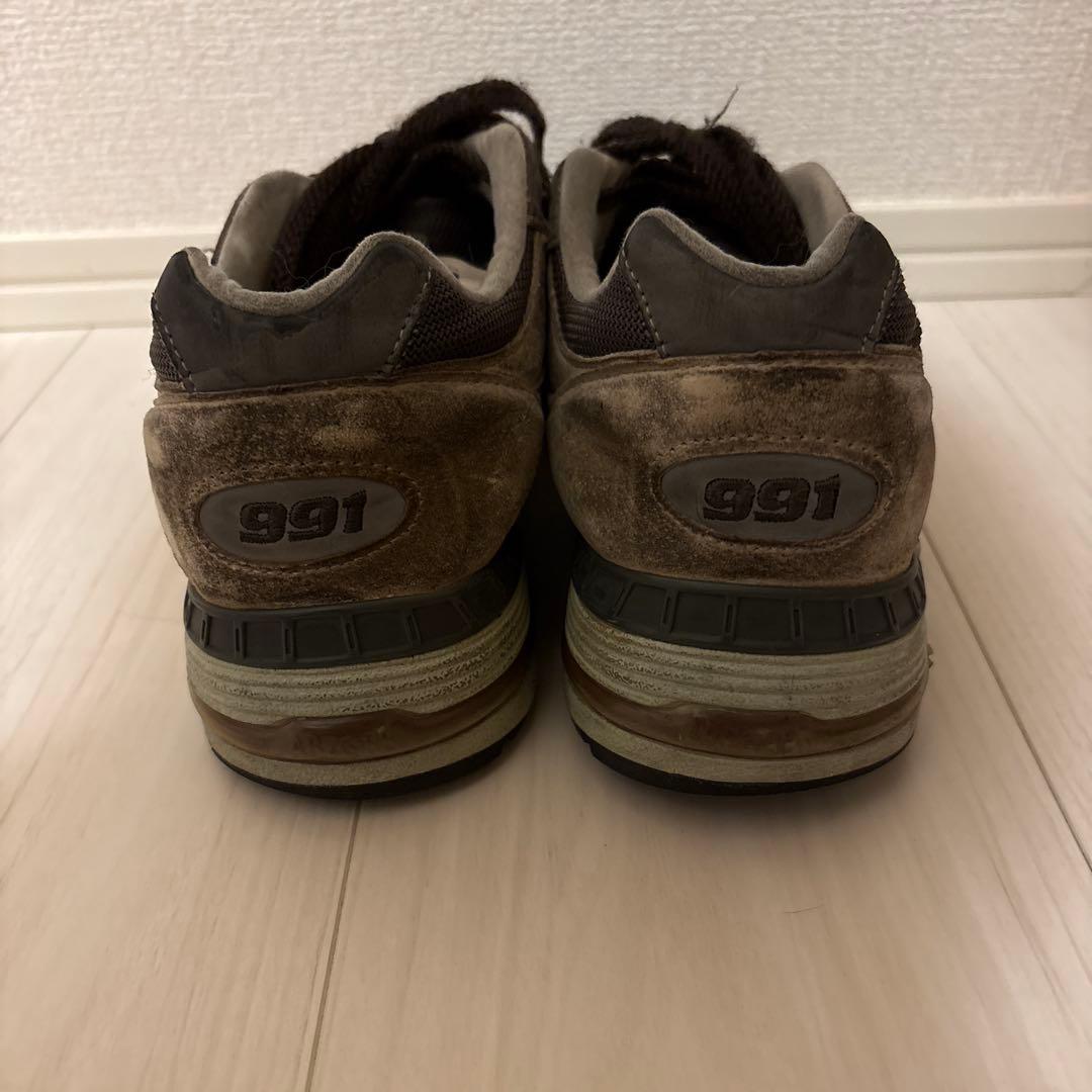 991ニューバランススニーカーシューズUK7/25.5グレー — image 2