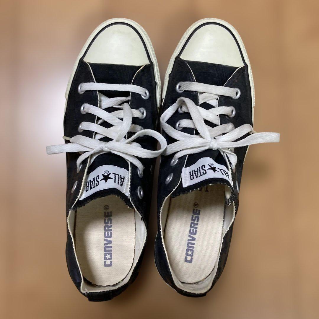 CONVERSE ALL STAR ローカット チェック柄 ブラック — image 2
