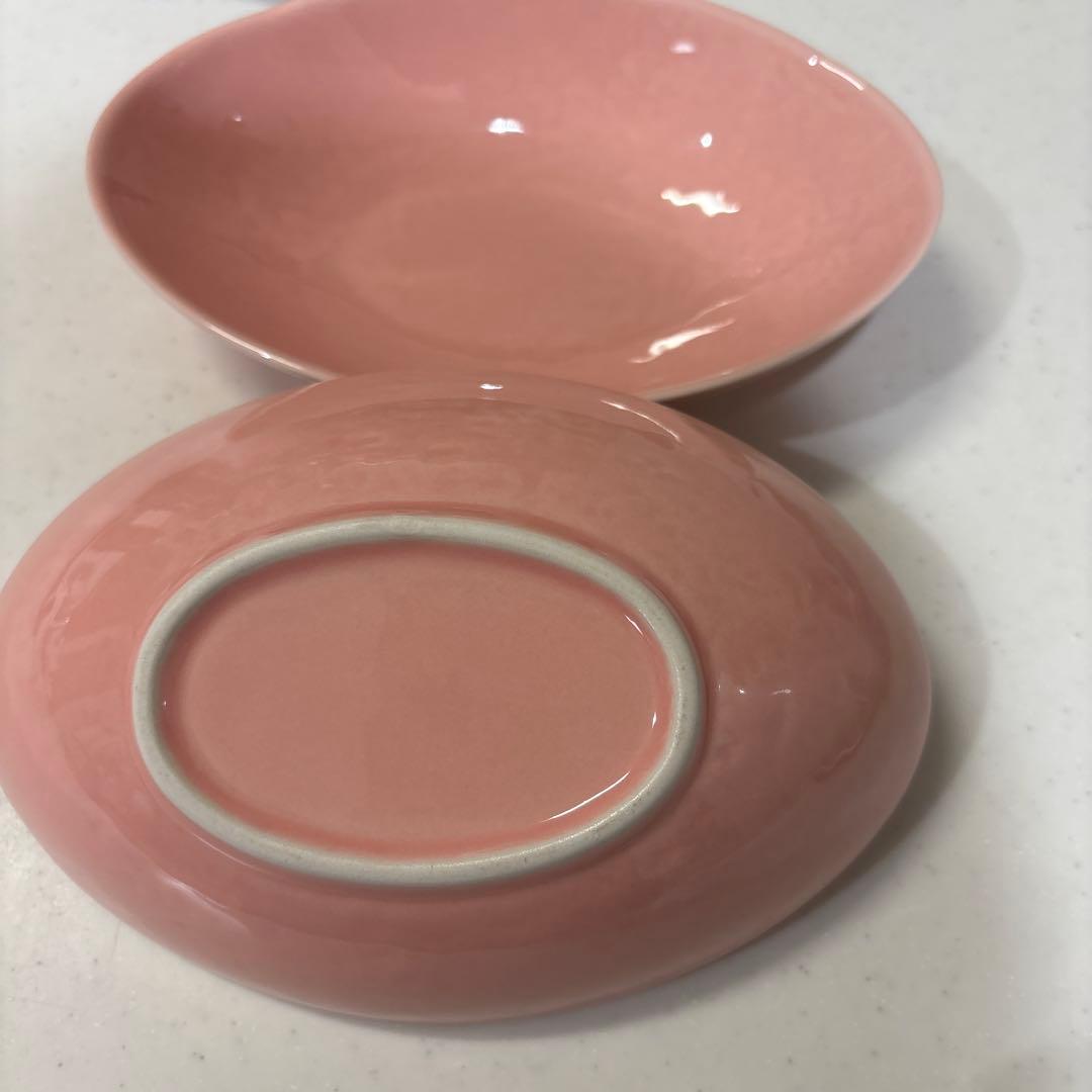 金麦あいあい皿　朱鷺色 — image 2
