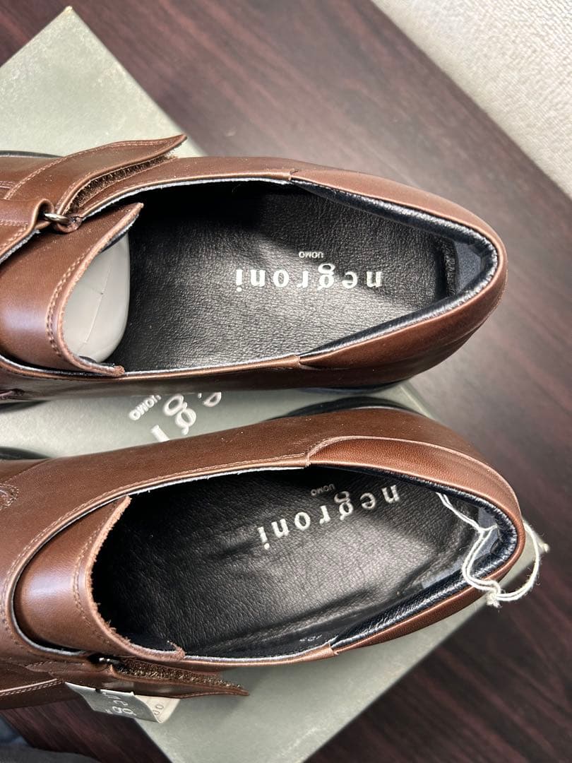 未使用品negroni UOMO ドライビングシューズ ブラウン 26.5cm — image 4