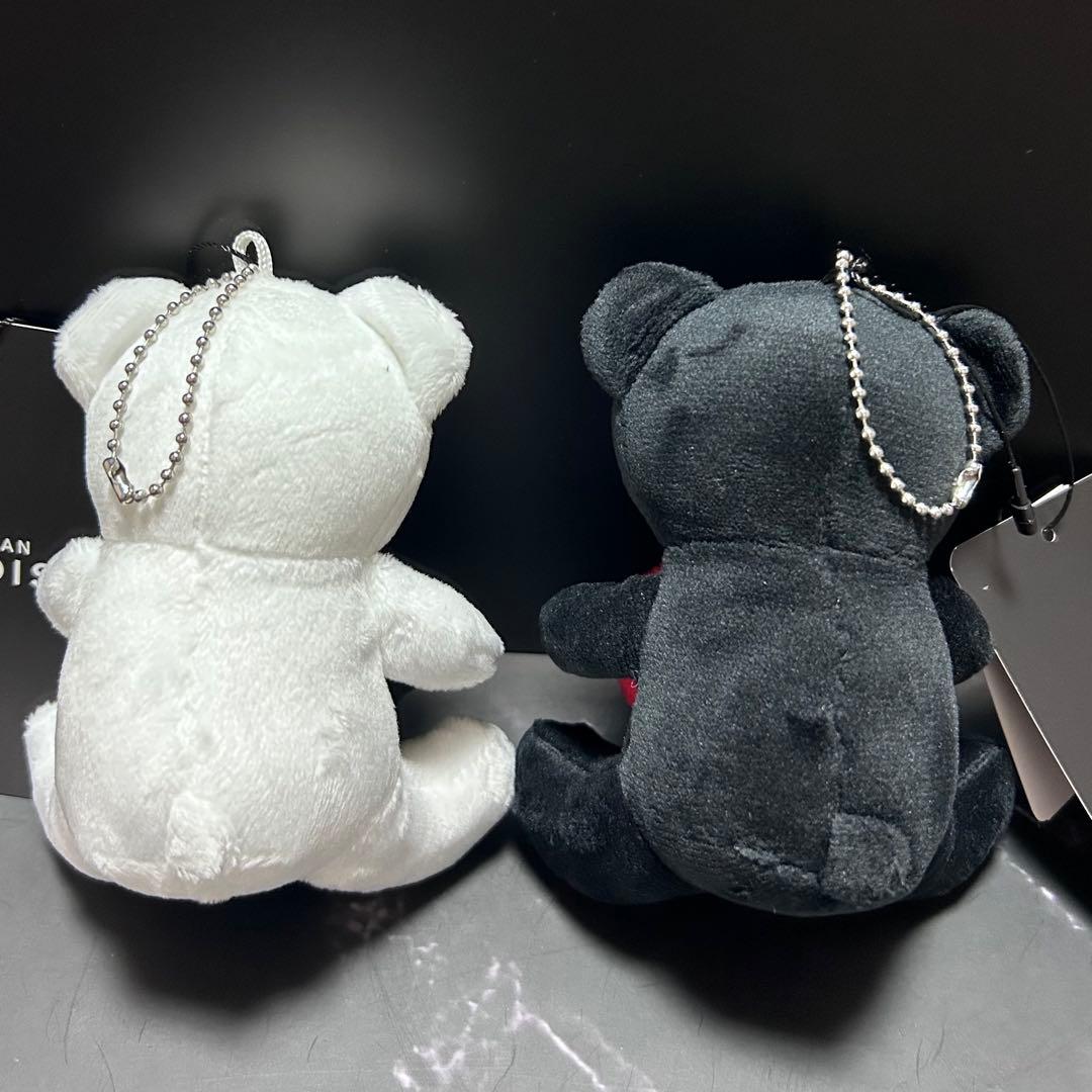 【新品】EGOIST マスコット キーホルダー ベア ブラック／ホワイト — image 2