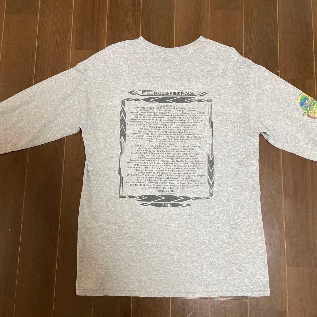 古着　ロンT グレー　長袖 — image 4