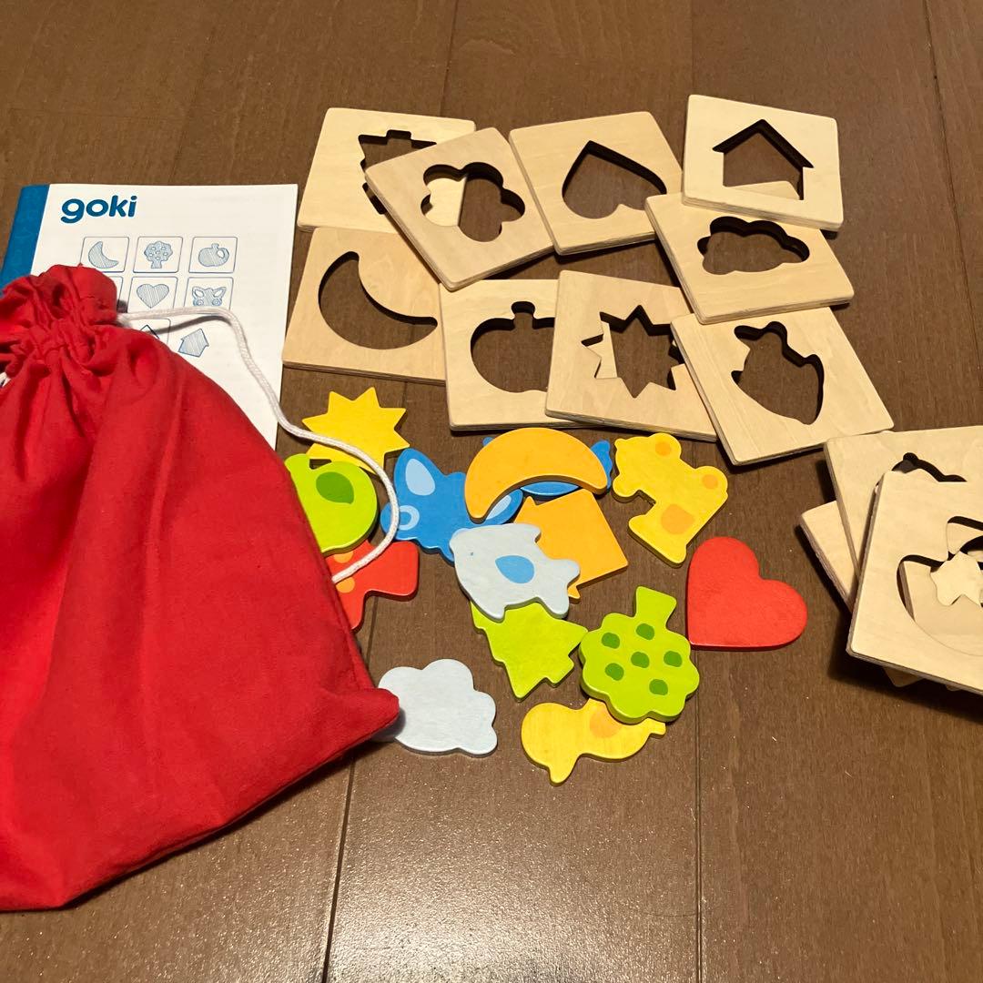goki Memo feel a pair 知育玩具 木製パズル — image 2