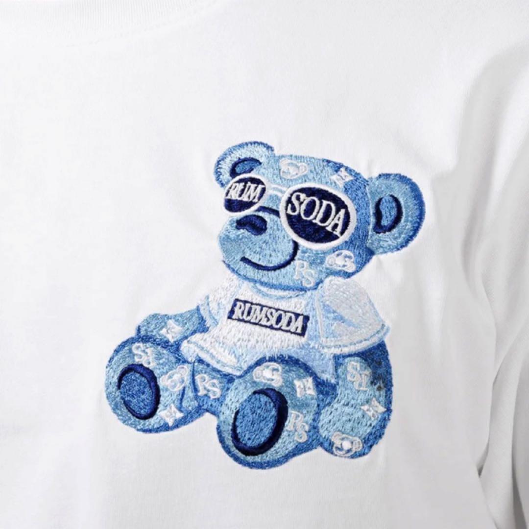 【SALE‼︎】RUMSODA ラムソーダ ベアプリントTシャツ Lサイズ 白 — image 2