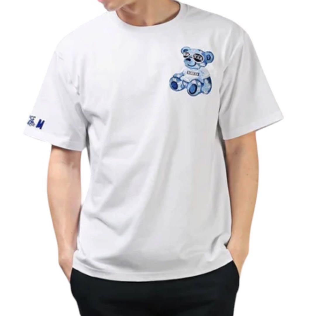 【SALE‼︎】RUMSODA ラムソーダ ベアプリントTシャツ Lサイズ 白 — image 4