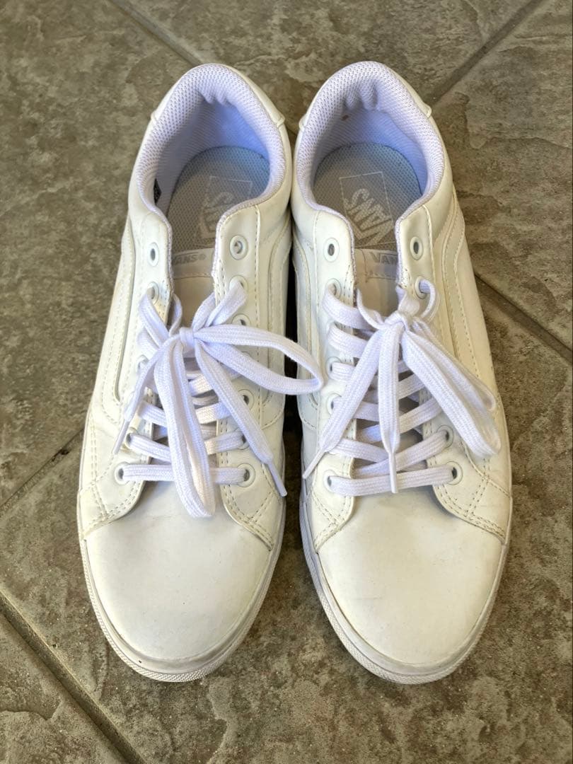 VANS スニーカー ホワイト ローカット　27.5 — image 3